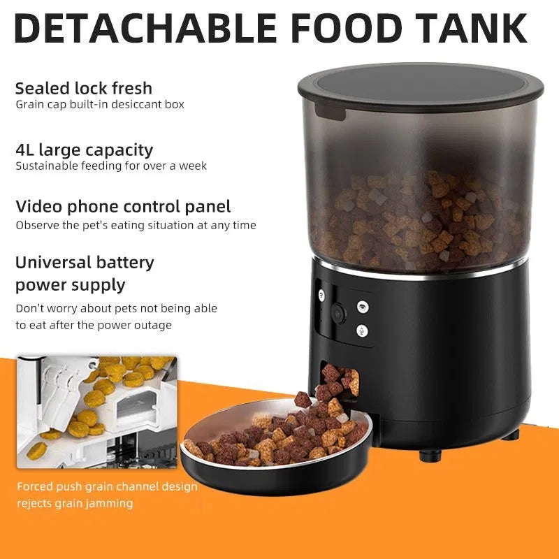 AutoFeast pet feeder detachable food tank