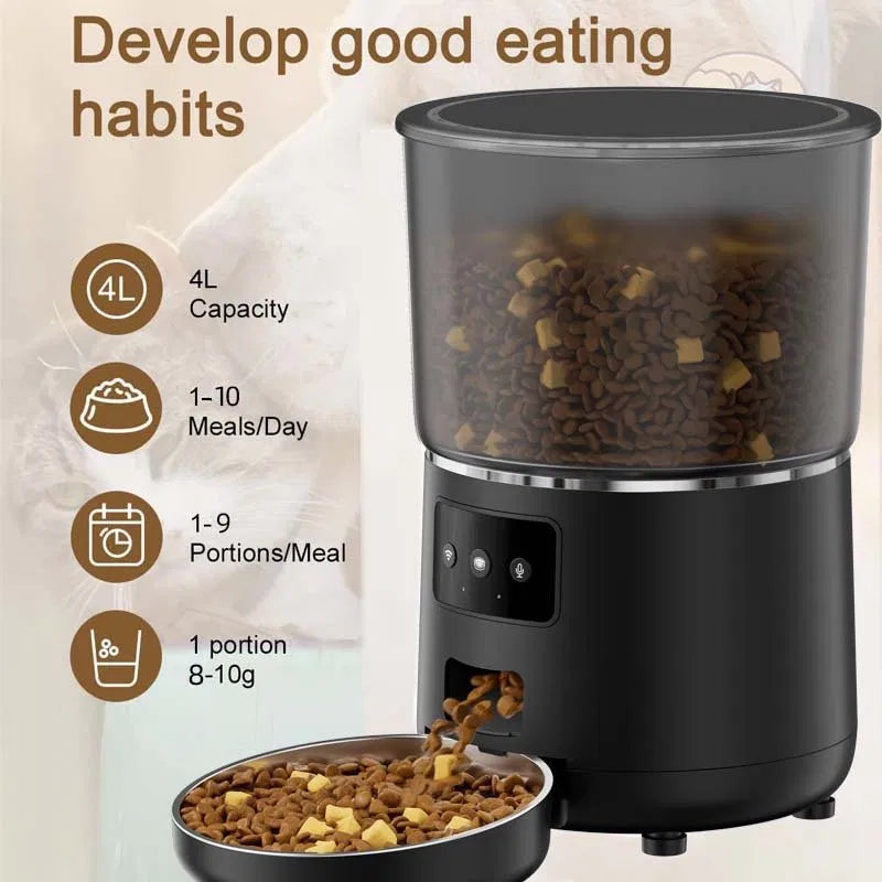 AutoFeast pet feeder feeding schedule and capacity