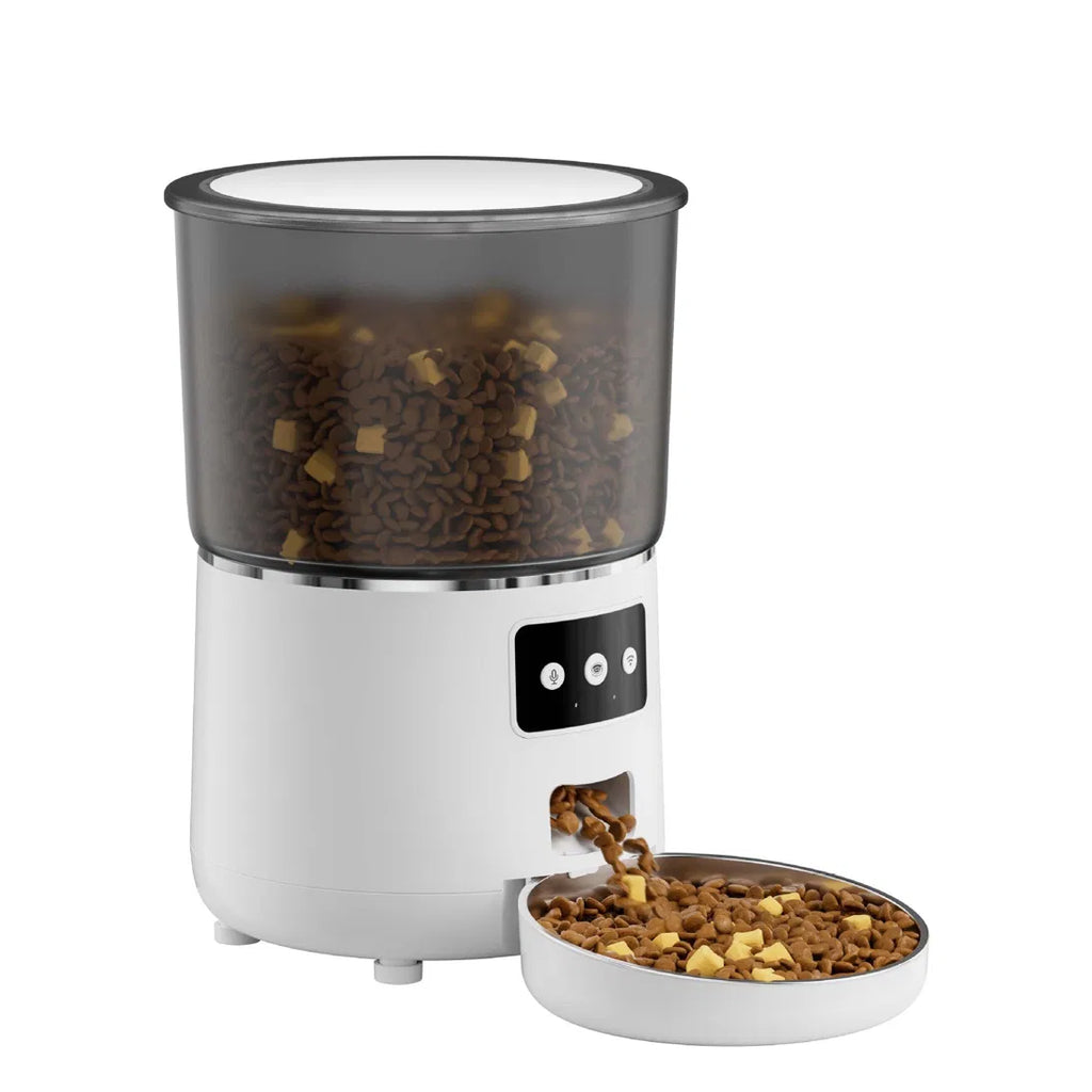 AutoFeast smart automatic pet feeder white